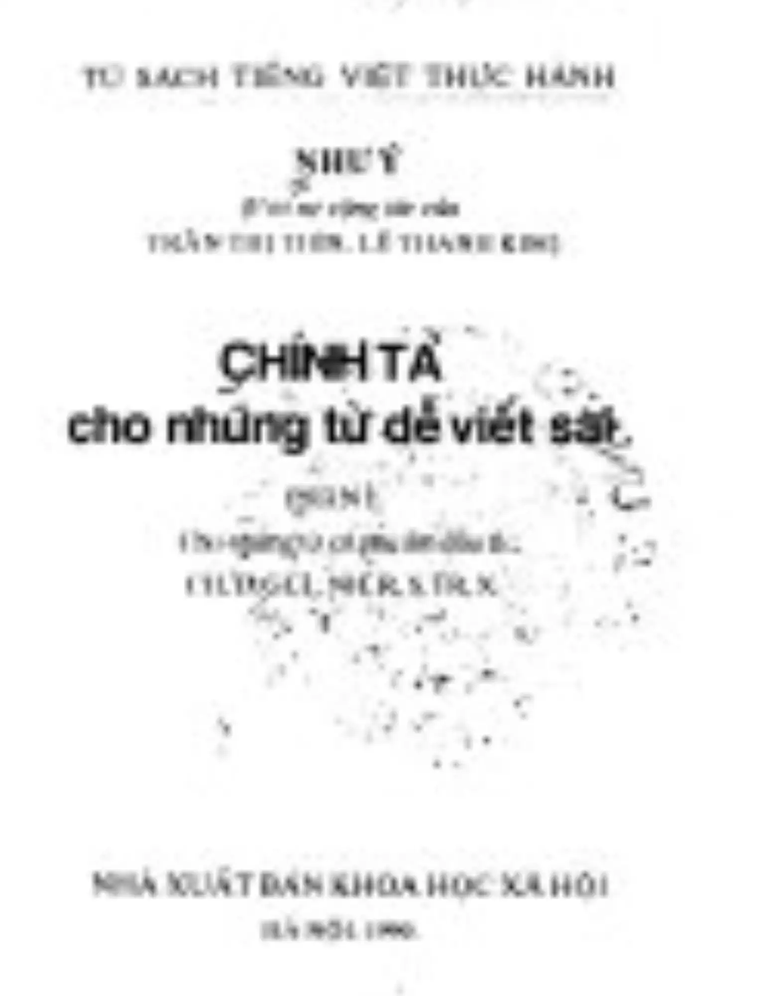 Chính tả cho những từ dễ viết sai