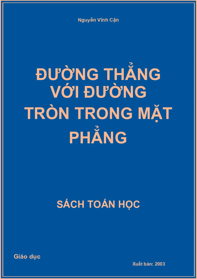 Đường thẳng với đường tròn trong mặt phẳng