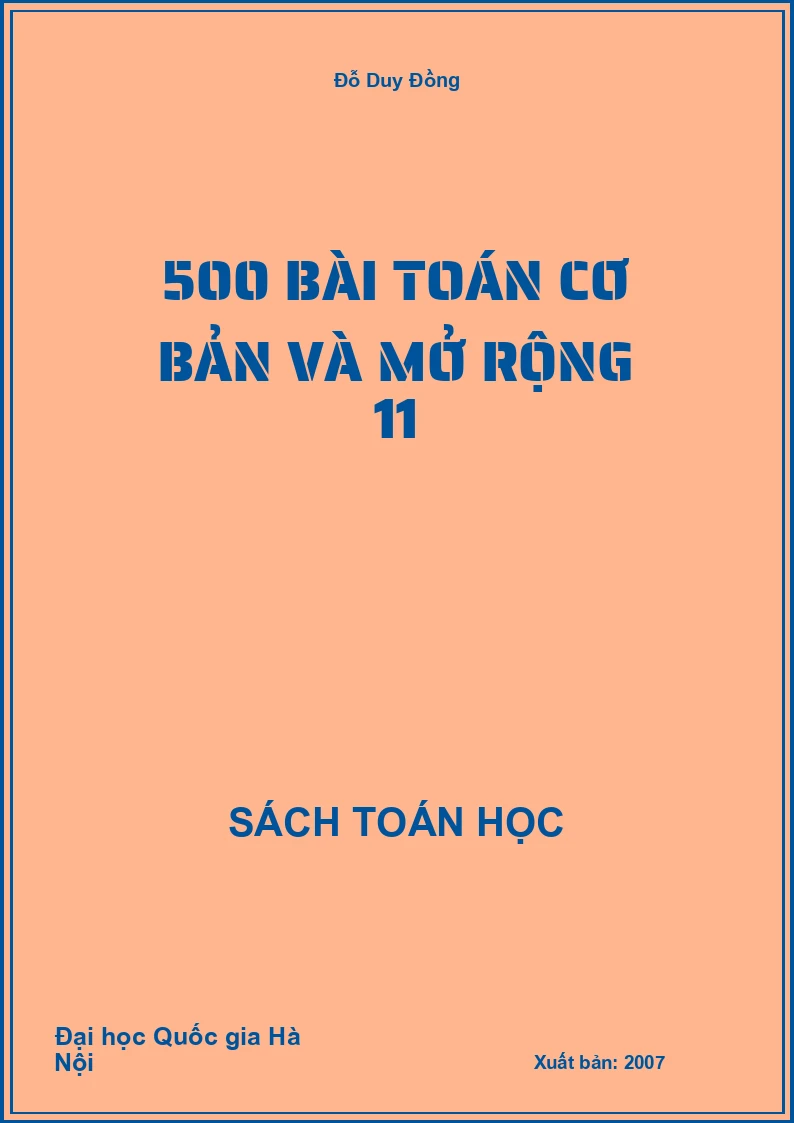 500 bài toán cơ bản và mở rộng 11