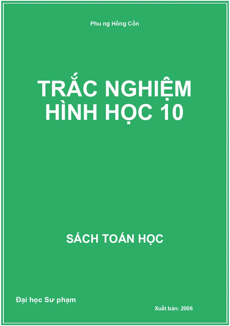 Trắc nghiệm Hình học 10