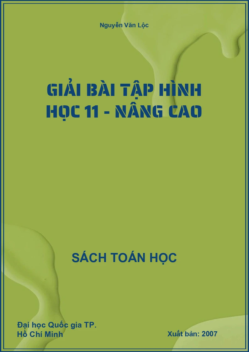 Giải bài tập Hình học 11 - Nâng cao