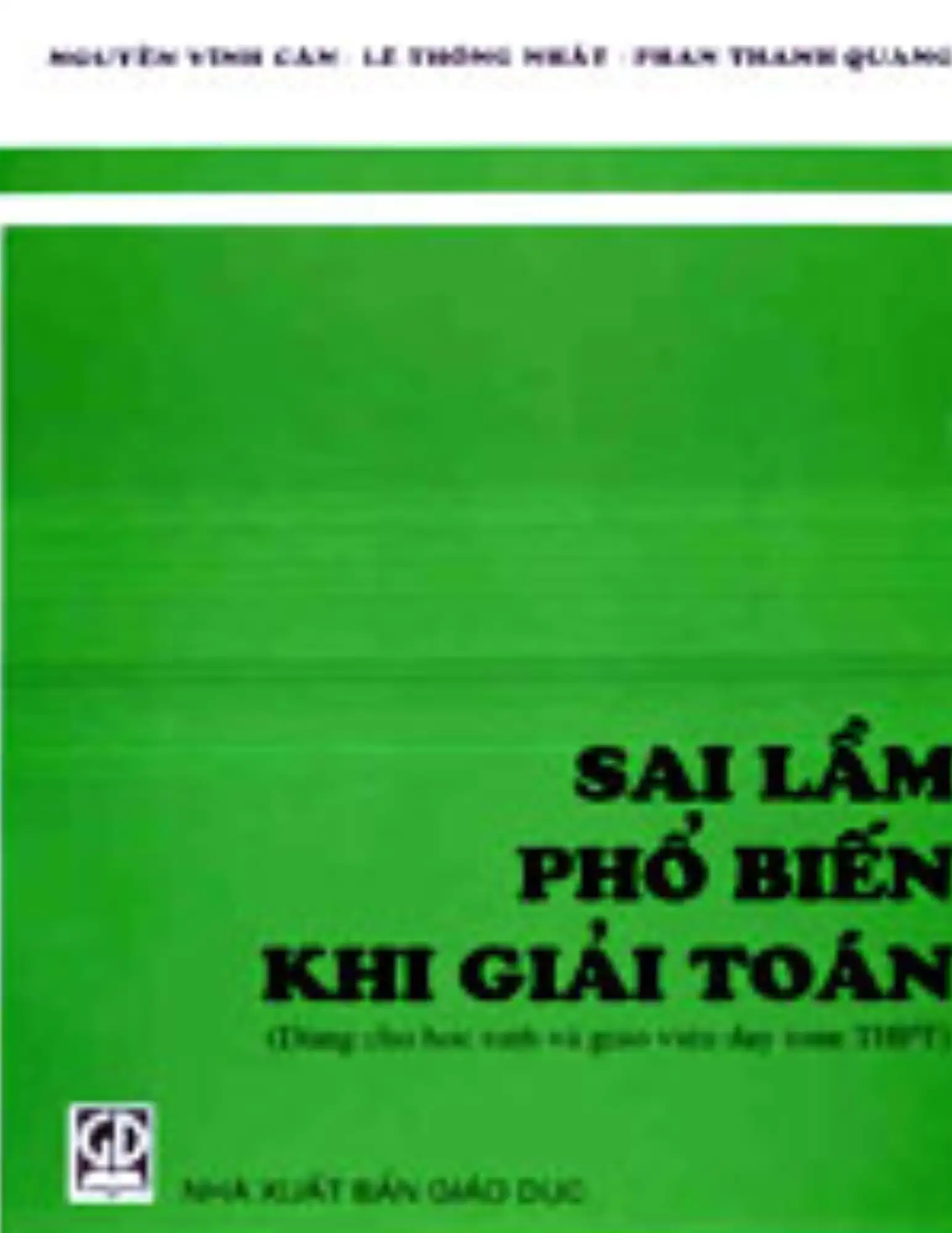 Sai lầm phổ biến khi giải toán