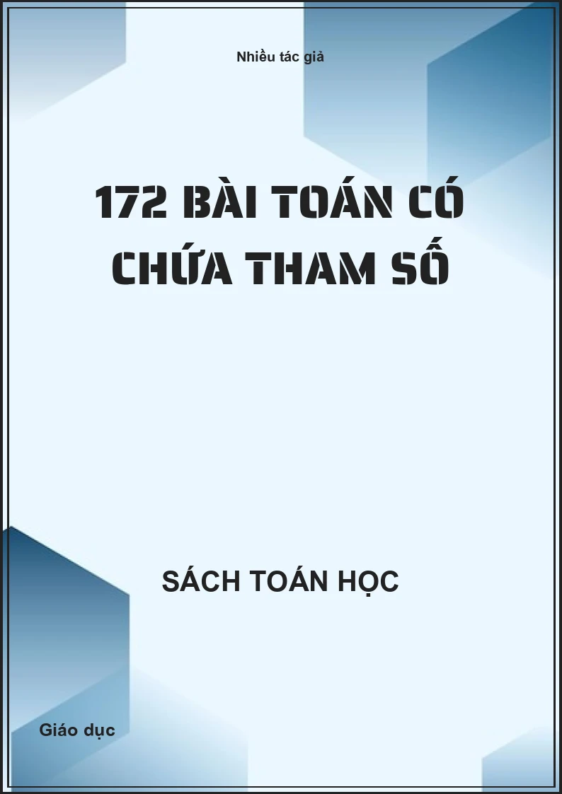 172 bài toán có chứa tham số
