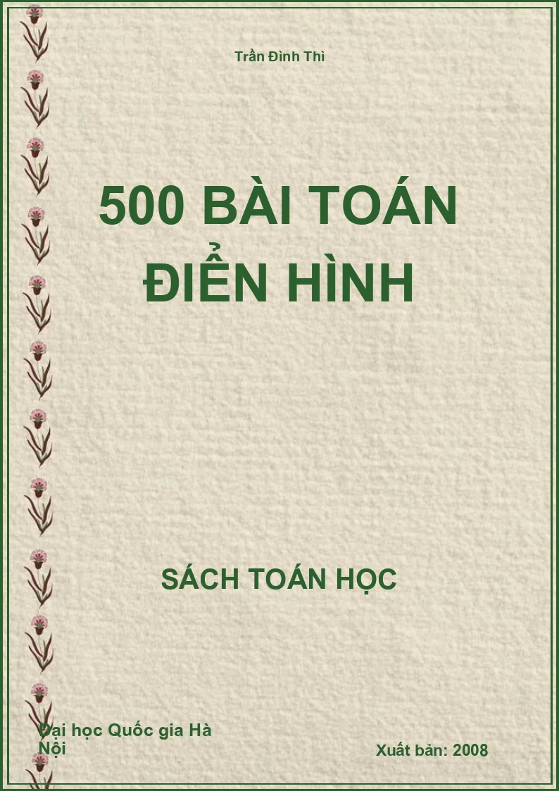 500 bài toán điển hình