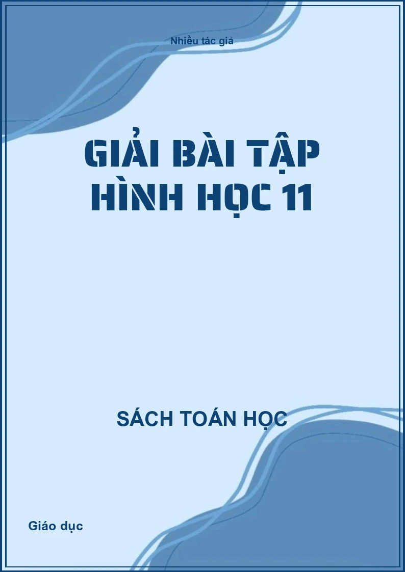 Giải bài tập Hình học 11
