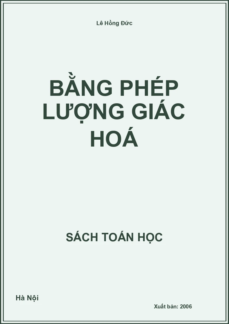 Bằng phép lượng giác hoá