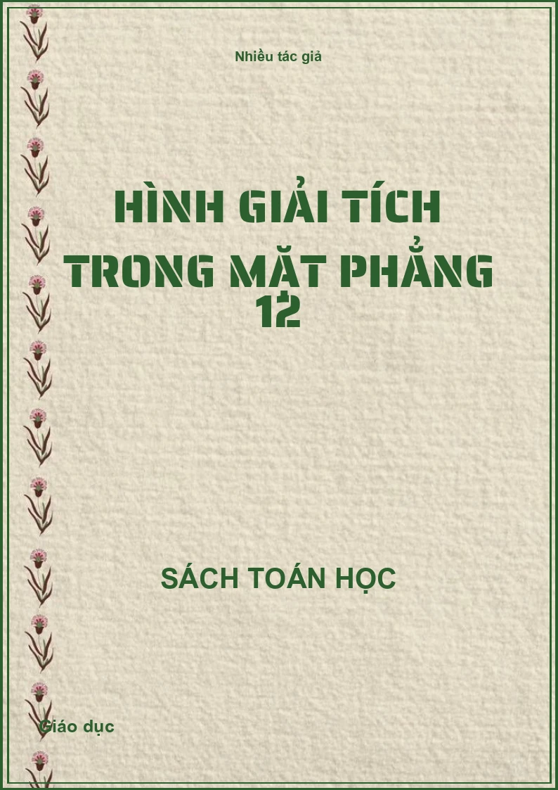 Hình giải tích trong mặt phẳng 12