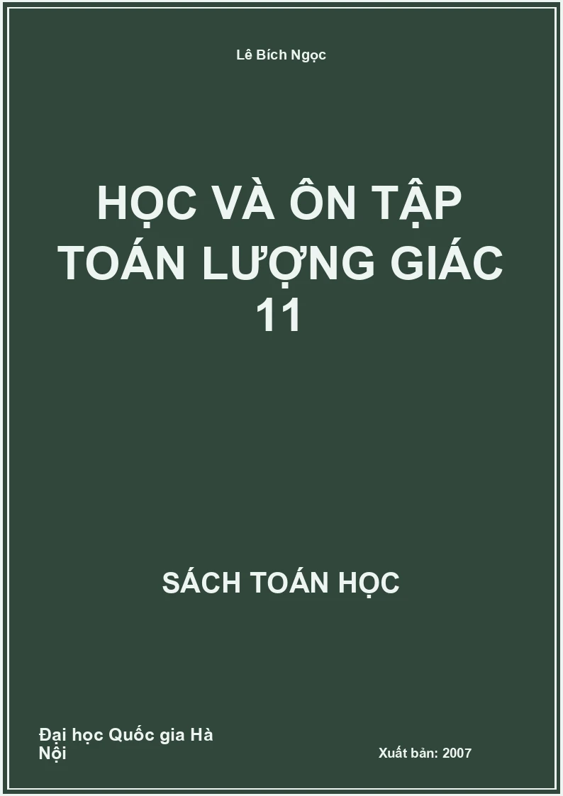 Học và ôn tập Toán Lượng giác 11