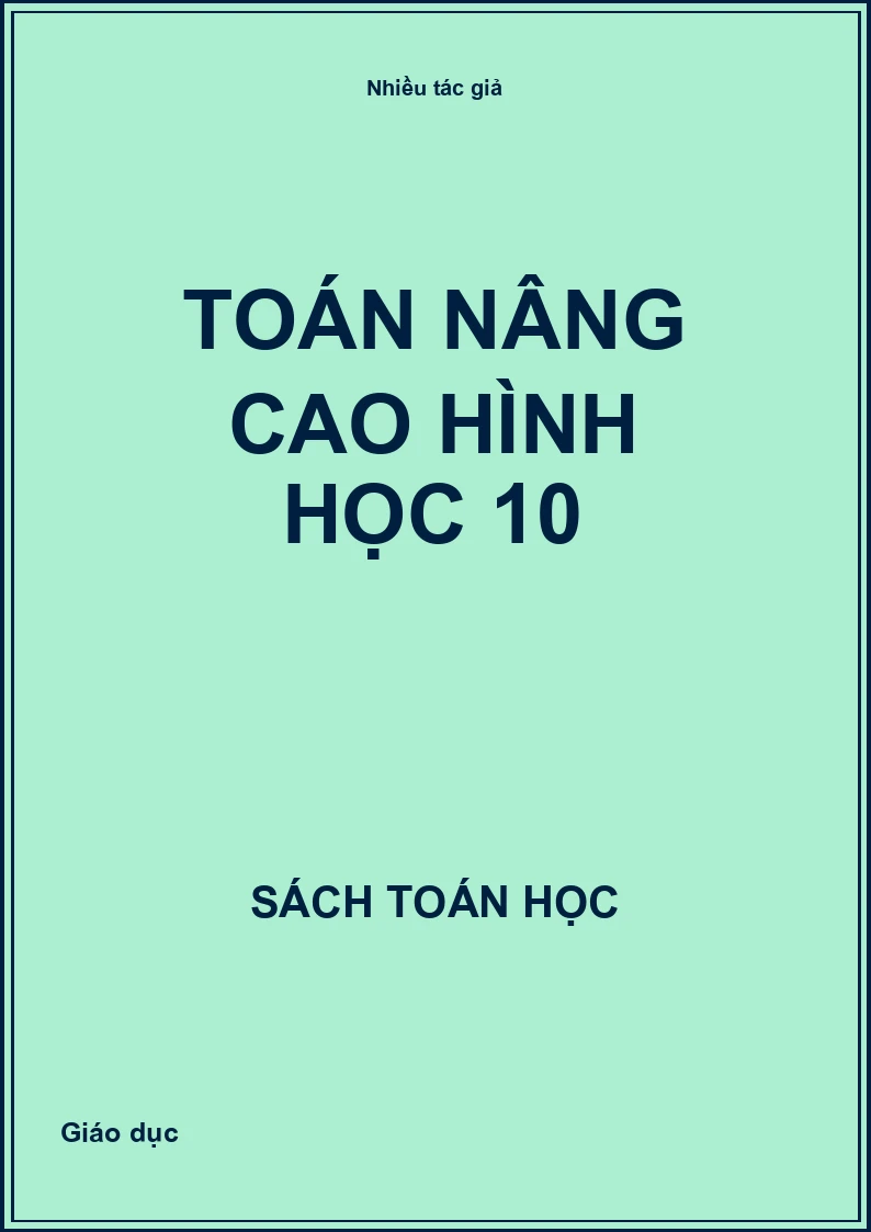 Toán nâng cao Hình Học 10