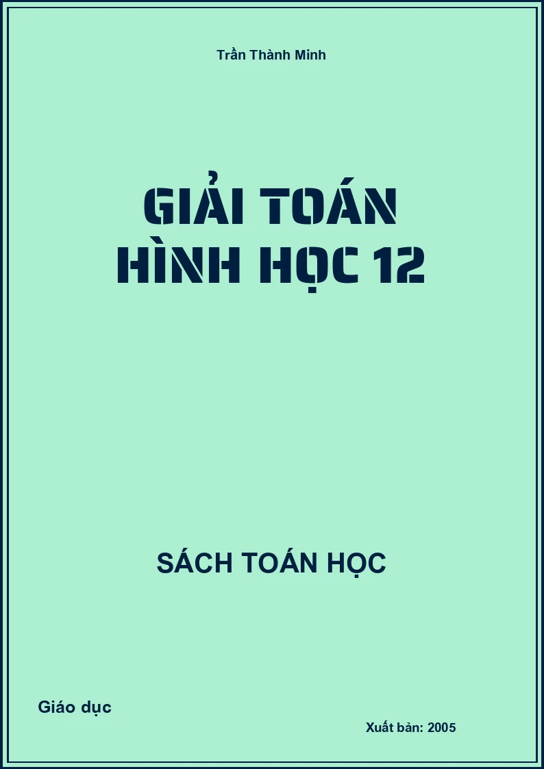 Giải toán Hình học 12
