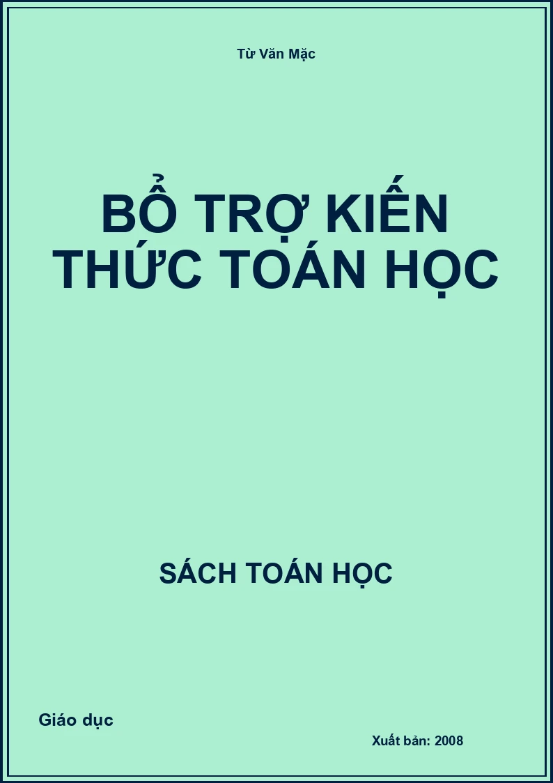 Bổ trợ kiến thức Toán học