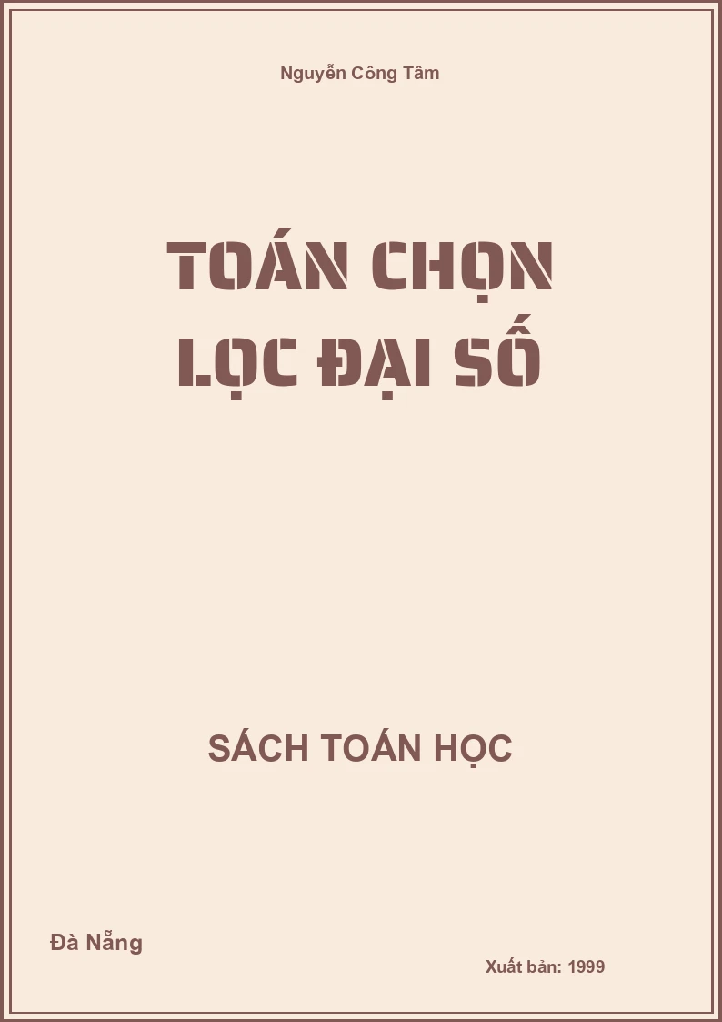 Toán chọn lọc Đại số
