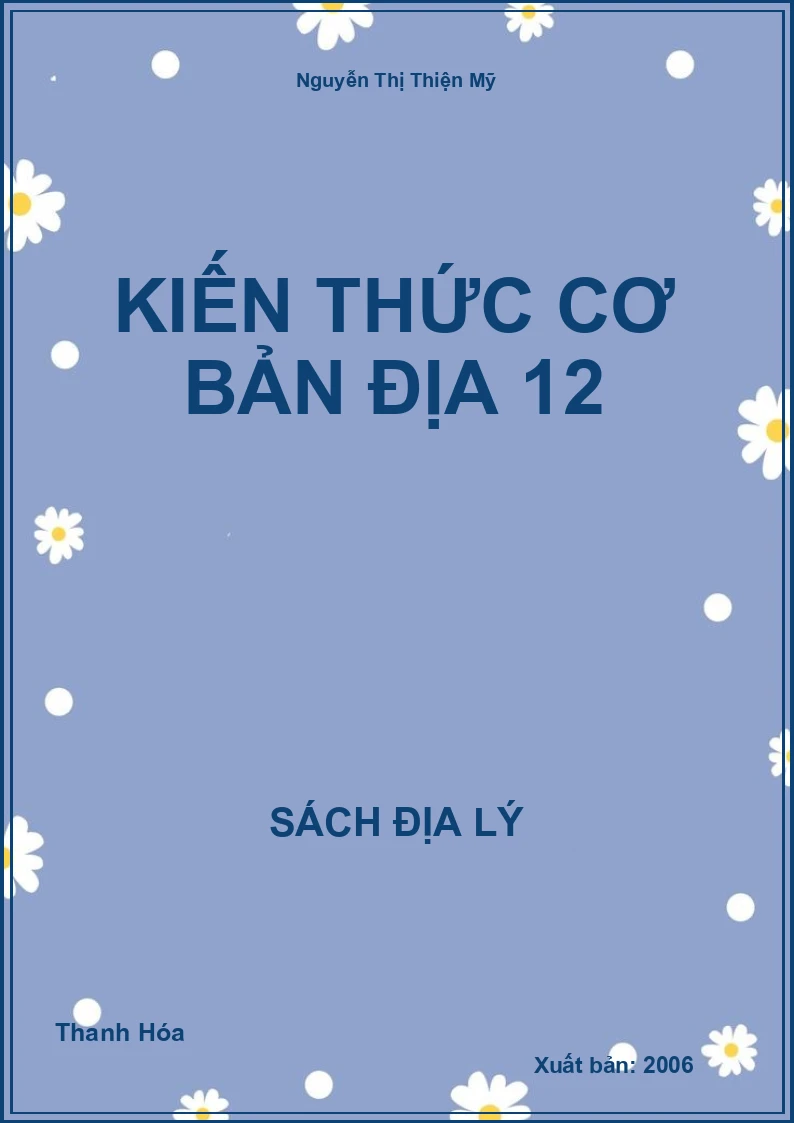 Kiến thức cơ bản Địa 12