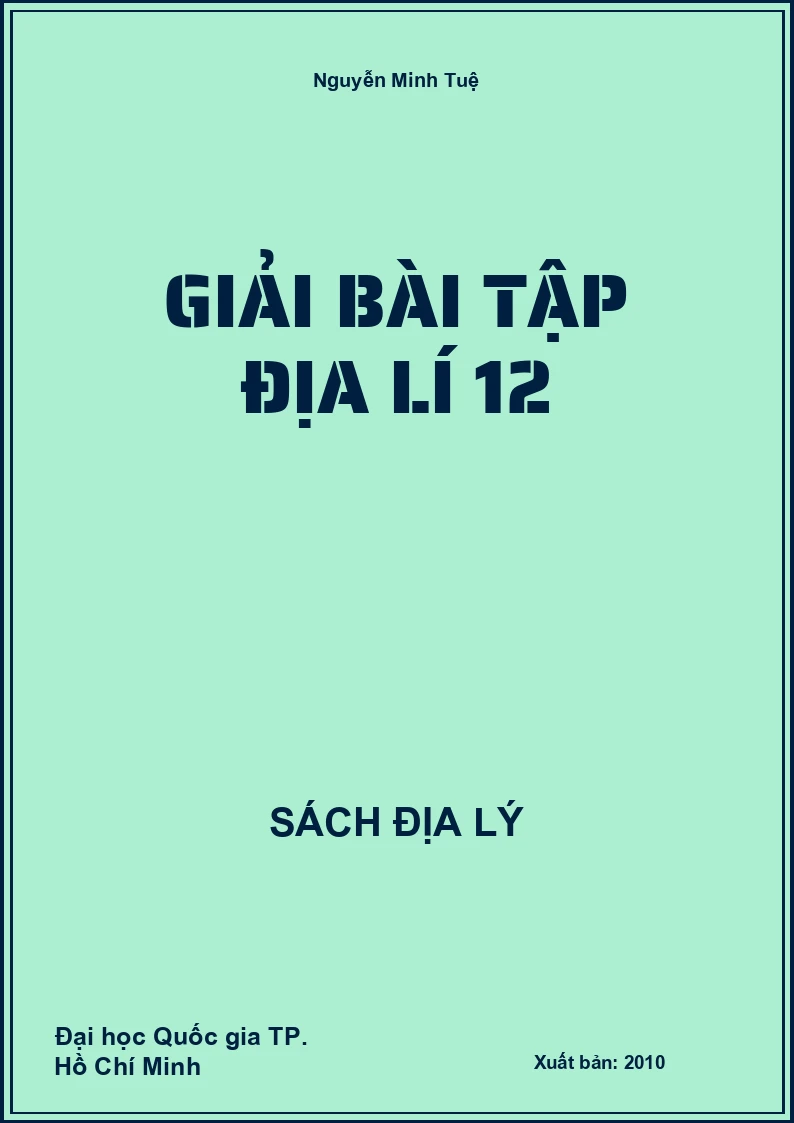 Giải bài tập Địa lí 12