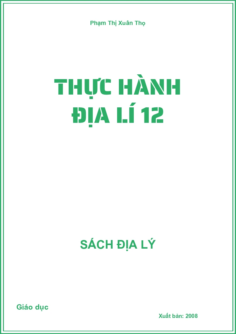 Thực hành Địa lí 12