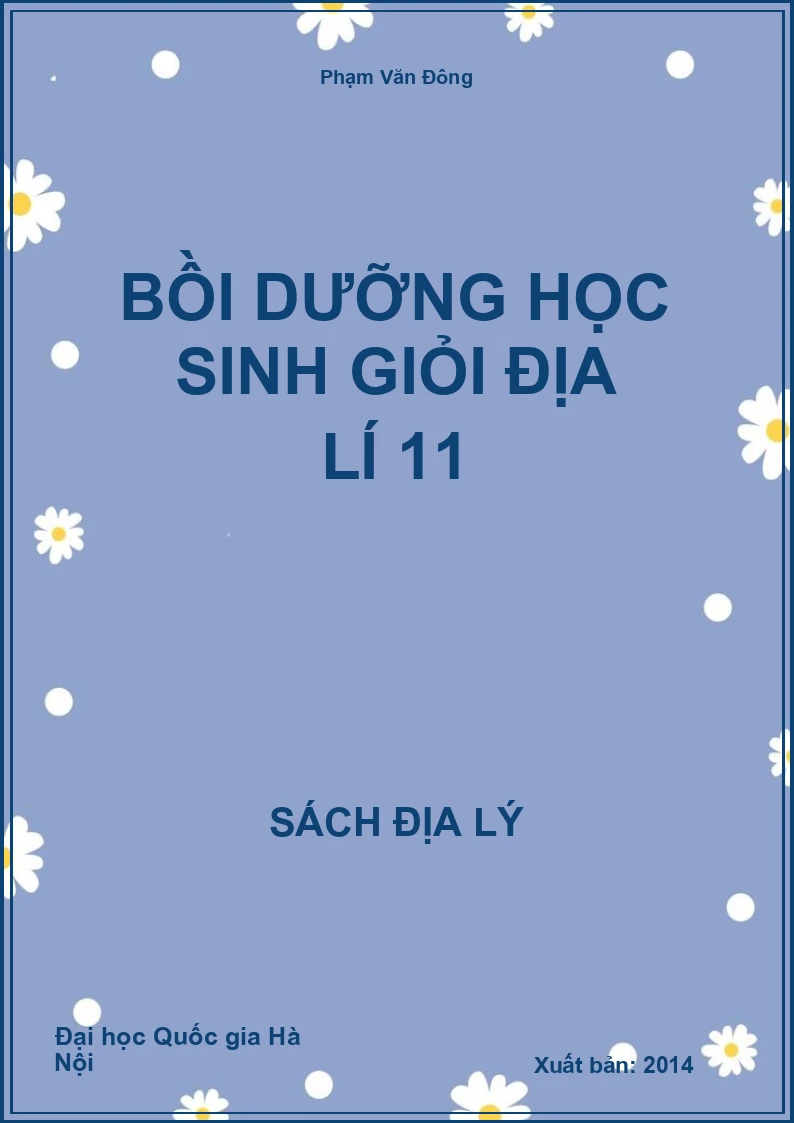 Bồi dưỡng học sinh giỏi Địa lí 11