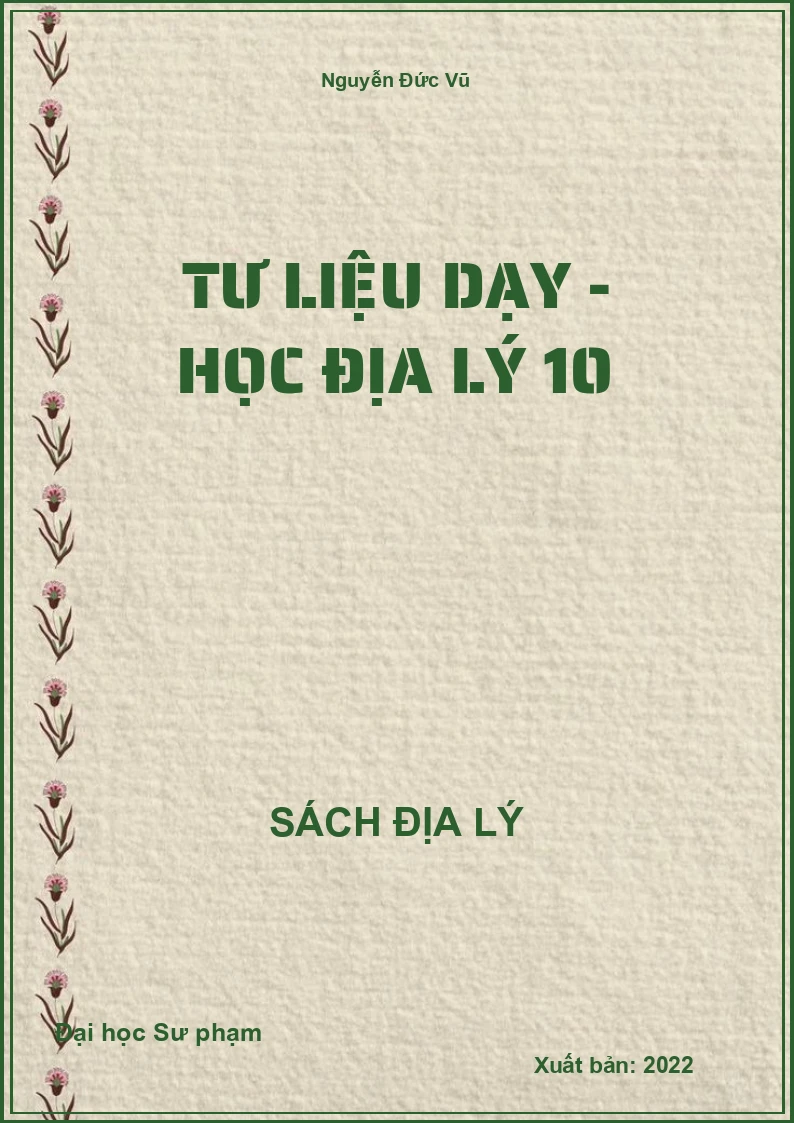 Tư liệu dạy - học Địa lý 10