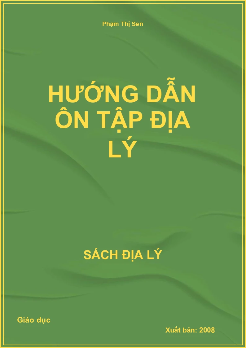 Hướng dẫn ôn tập Địa lý