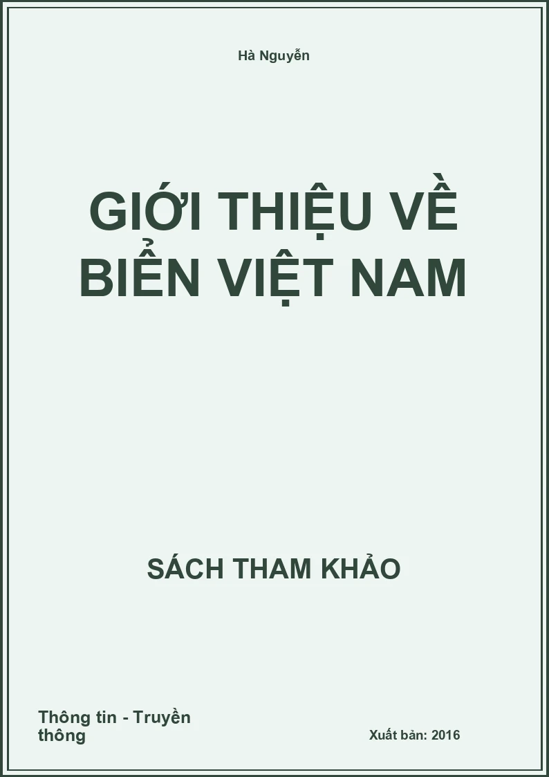 Giới thiệu về biển Việt Nam