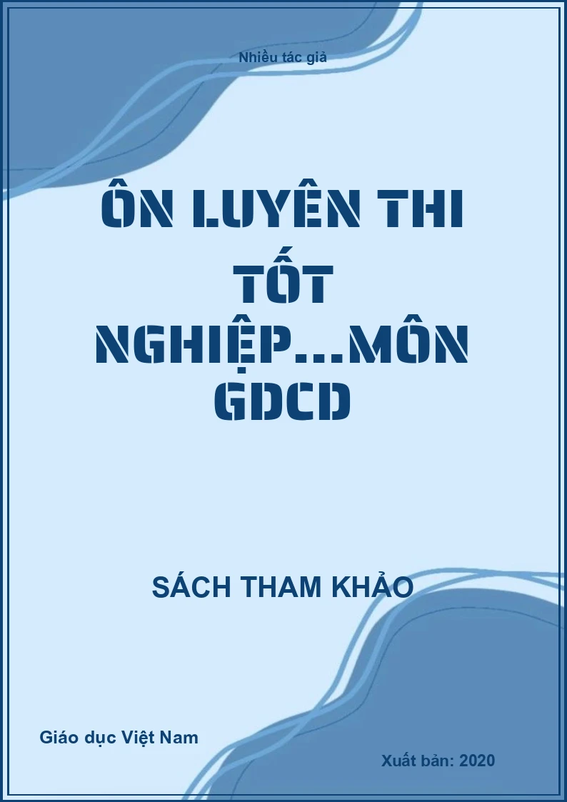 Ôn luyên thi tốt nghiệp…môn GDCD