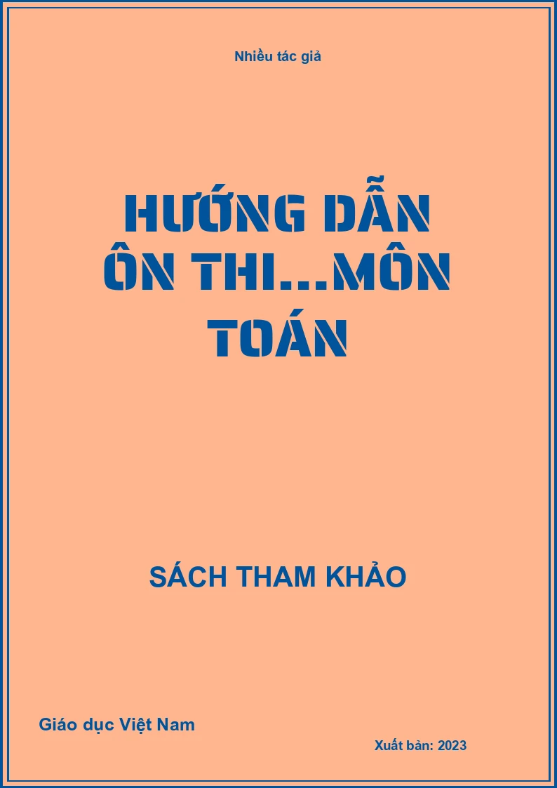 Hướng dẫn ôn thi…môn Toán