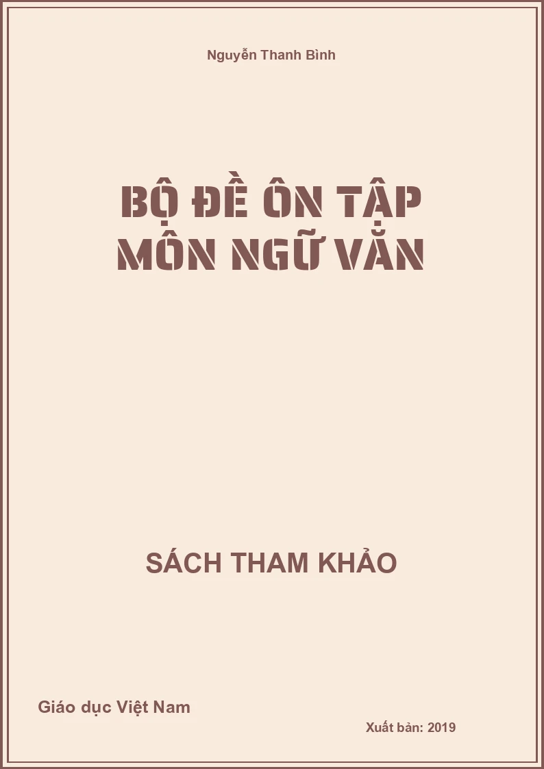 Bộ đề ôn tập môn Ngữ Văn