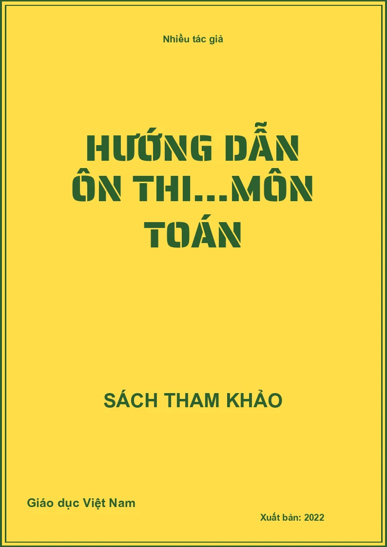 Hướng dẫn ôn thi…môn Toán