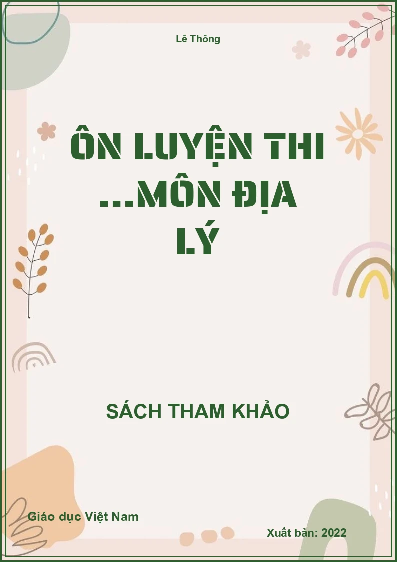 Ôn luyện thi …môn Địa lý