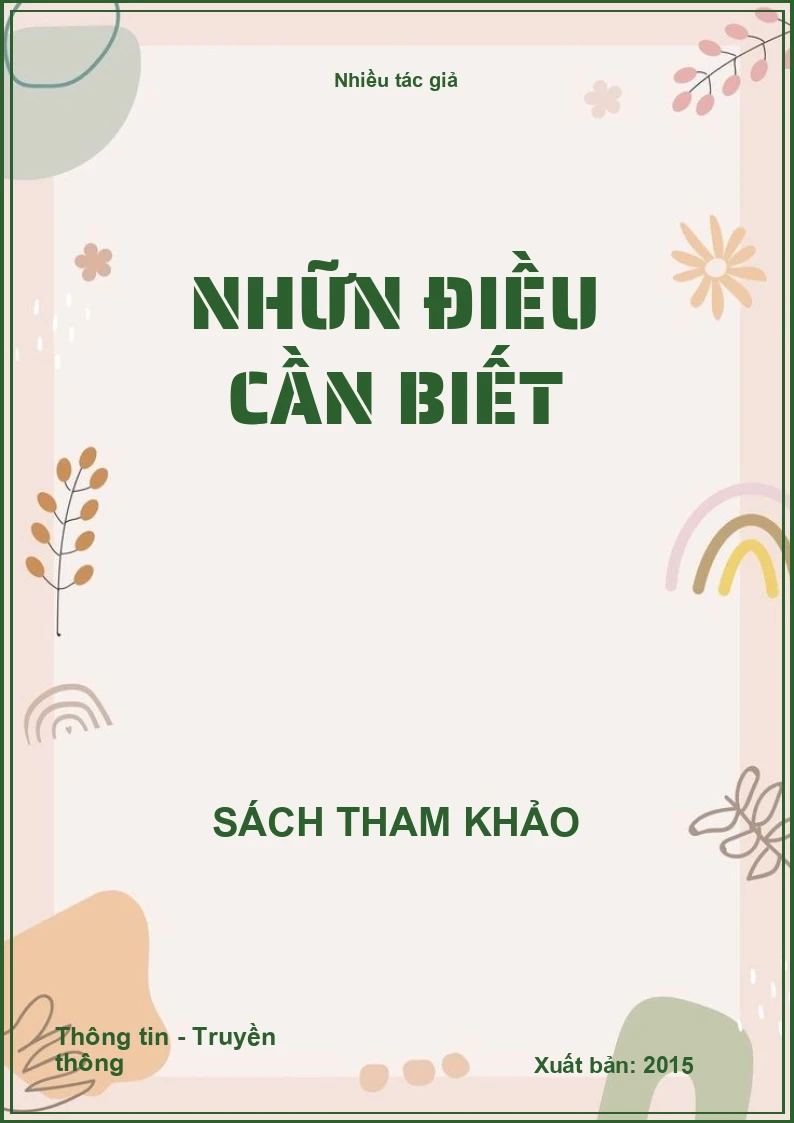 Nhữn điều cần biết