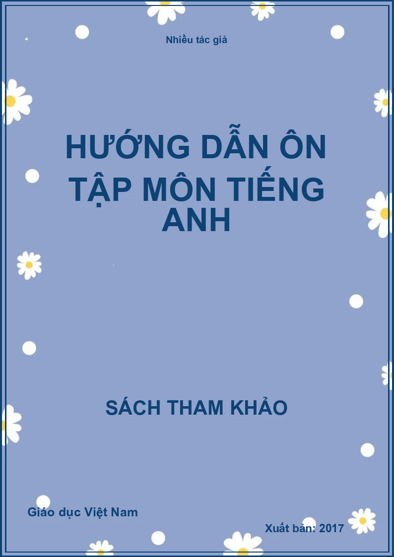 Hướng dẫn ôn tập môn Tiếng Anh