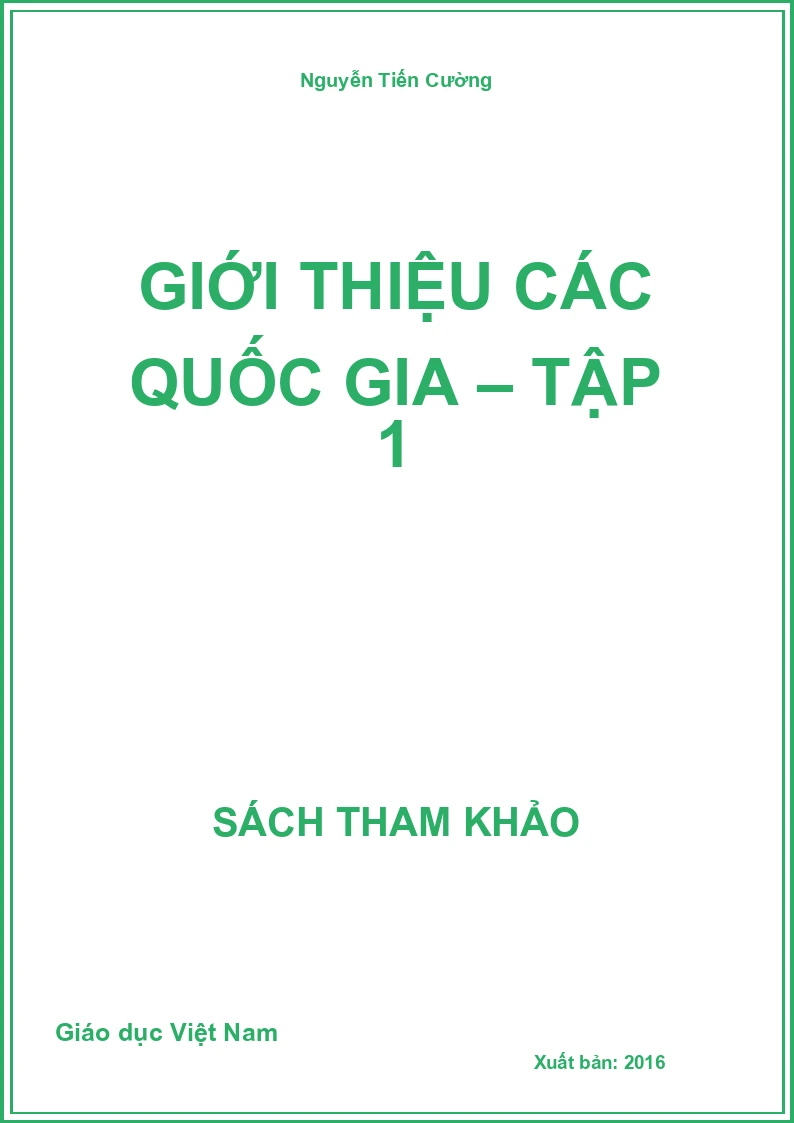 Giới thiệu các quốc gia – Tập 1