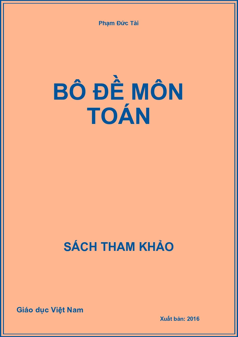 Bộ đề môn Toán