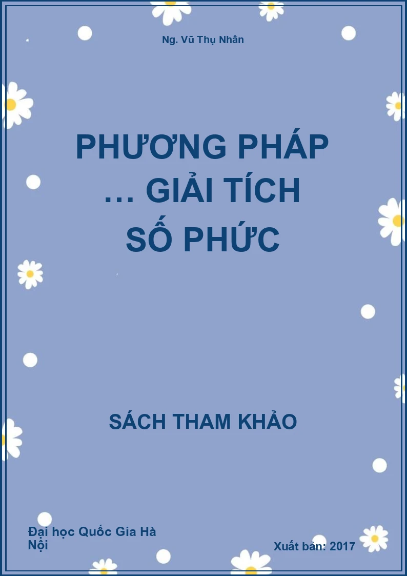 Phương pháp … Giải tích số phức
