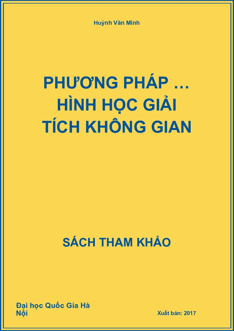 Phương pháp … Hình học giải tích không gian