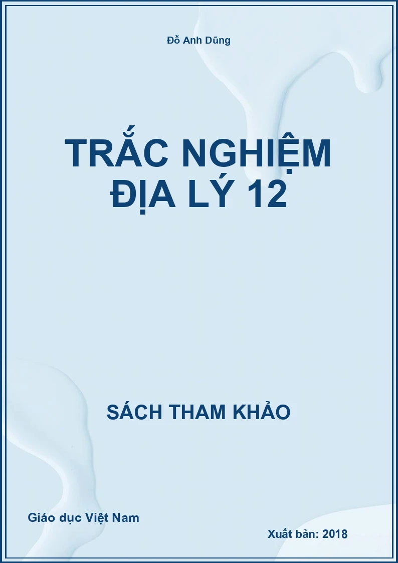 Trắc nghiệm Địa lý 12