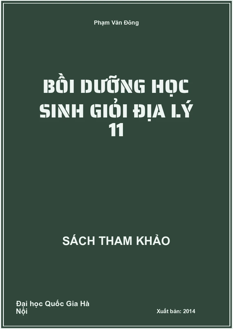 Bồi dưỡng học sinh giỏi Địa lý 11