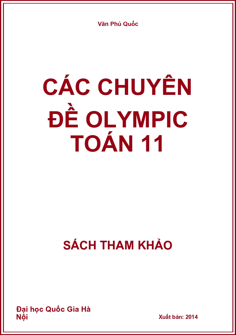 Các chuyên đề Olympic Toán 11