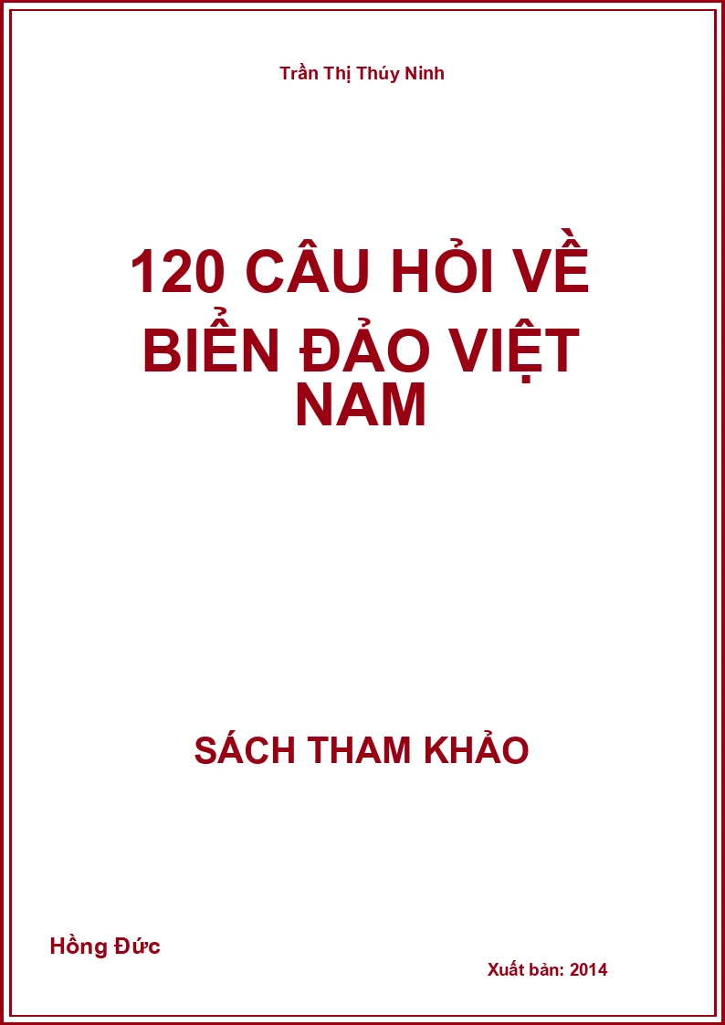 120 câu hỏi về biển đảo Việt Nam
