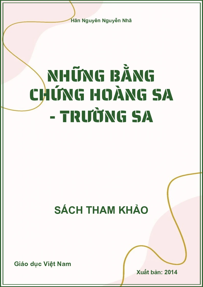 Những bằng chứng Hoàng sa - Trường sa