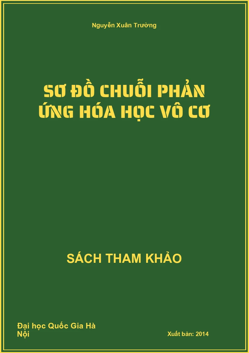 Sơ đồ chuỗi phản ứng Hóa học vô cơ