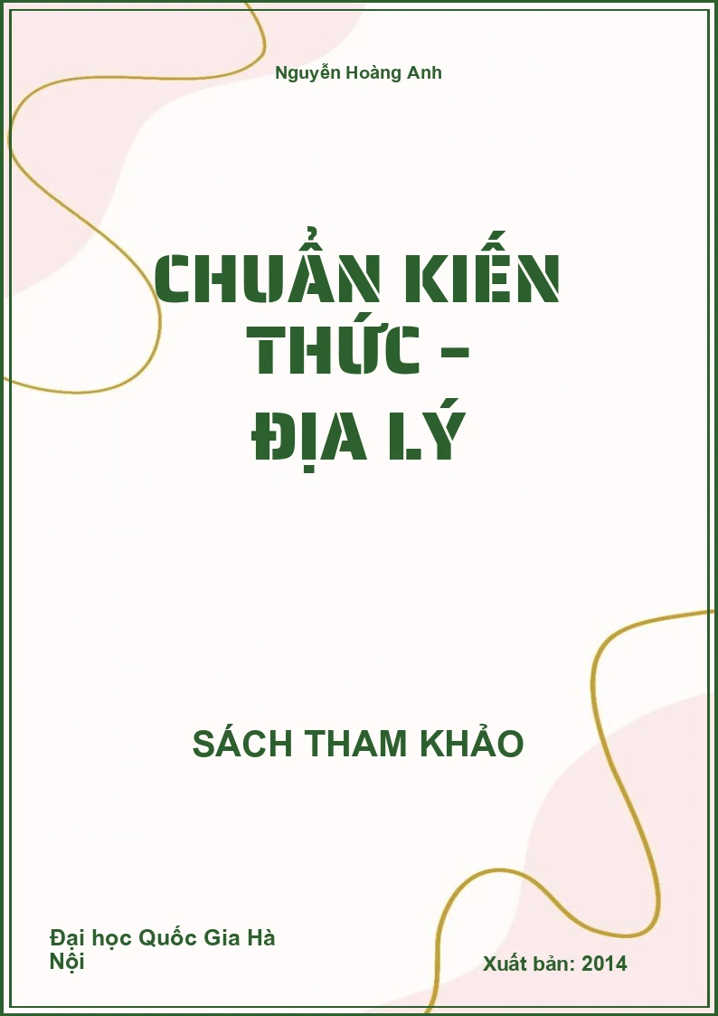Chuẩn kiến thức – Địa lý