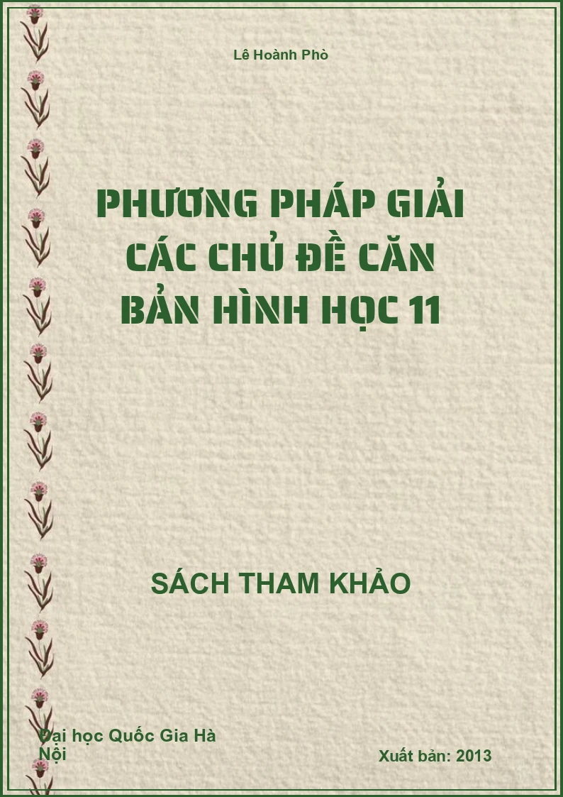Phương pháp giải các chủ đề căn bản Hình học 11