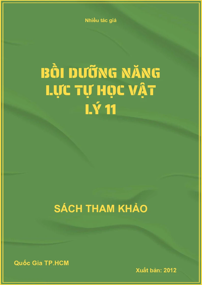Bồi dưỡng năng lực tự học vật lý 11