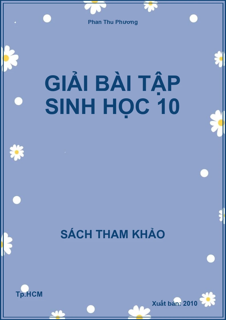 Giải bài tập Sinh học 10