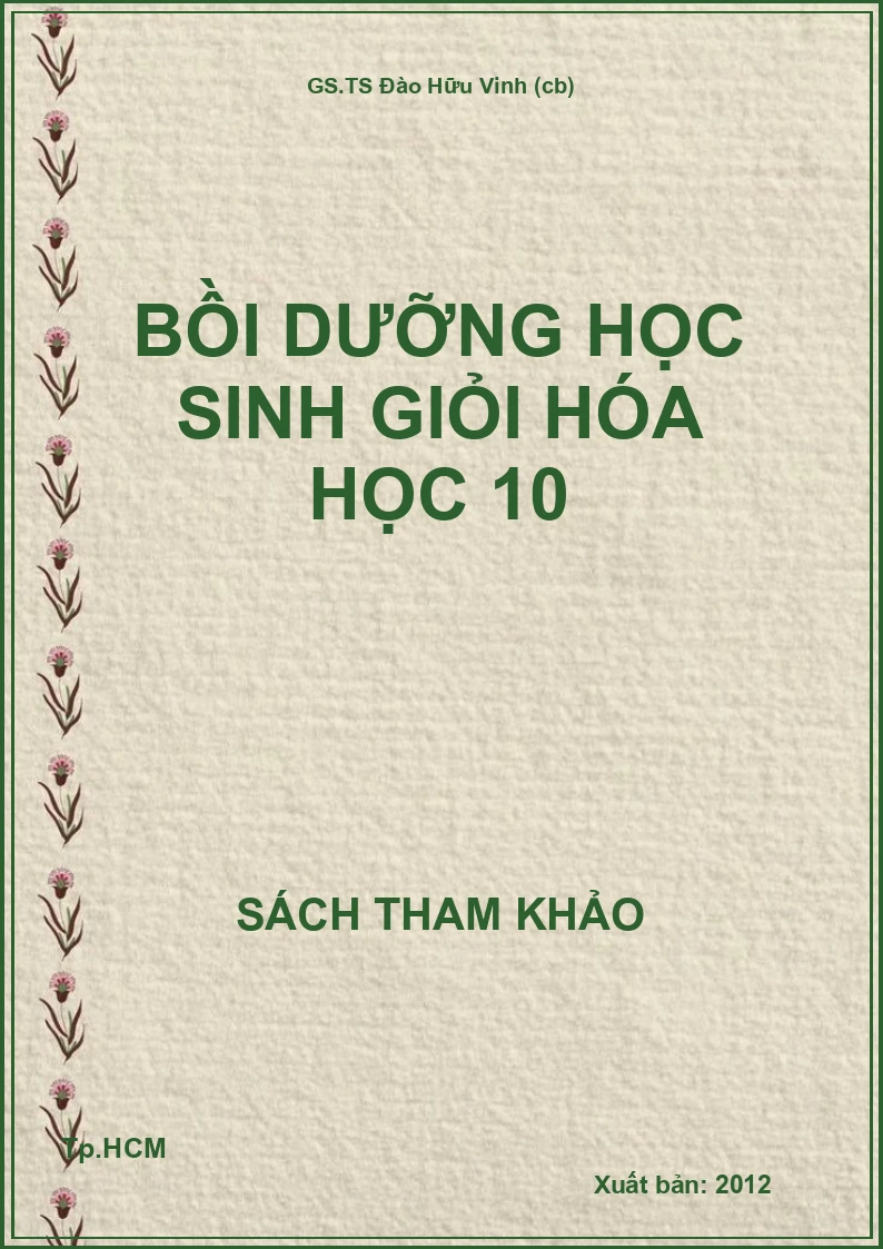 Bồi dưỡng học sinh giỏi Hóa học 10
