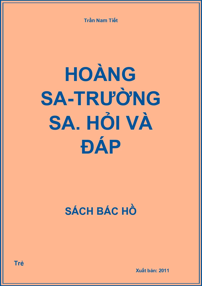 Hoàng Sa-Trường sa. Hỏi và đáp