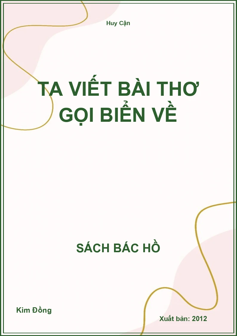 Ta viết bài thơ gọi biển về