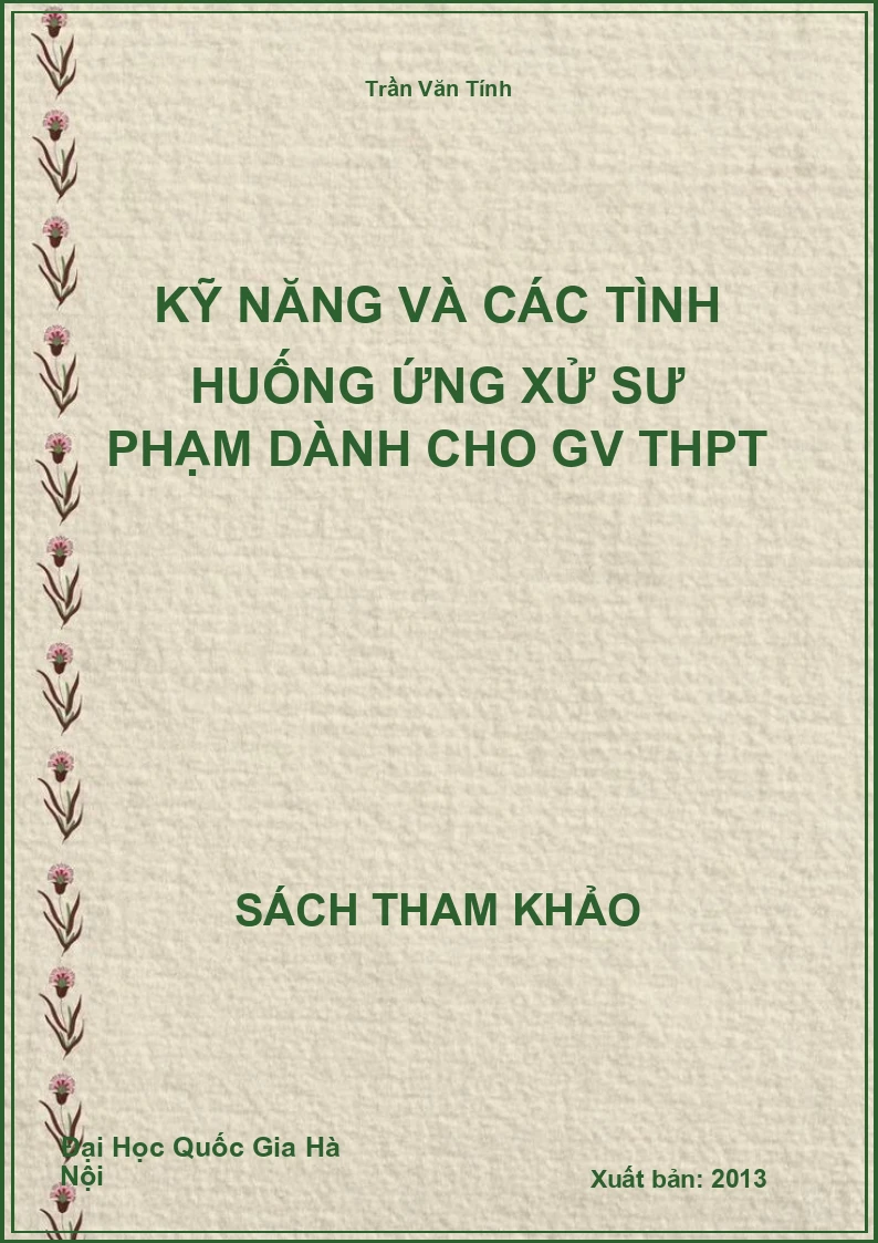 Kỹ năng và các tình huống ứng xử sư phạm dành cho GV THPT