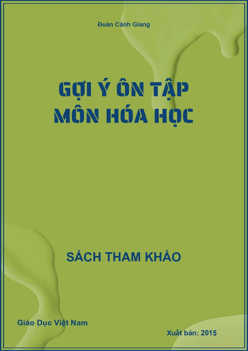 Gợi ý ôn tập môn Hóa học