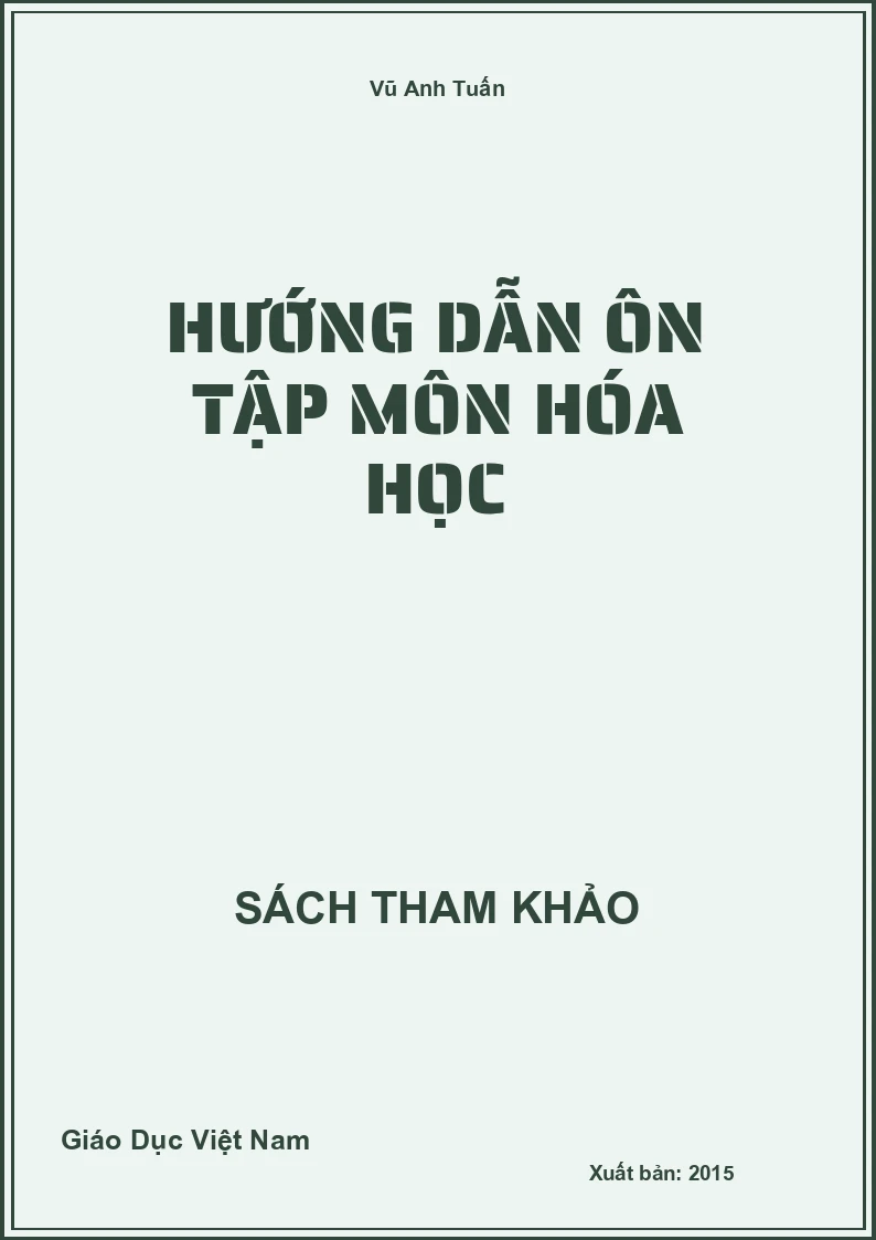 Hướng dẫn ôn tập môn Hóa học